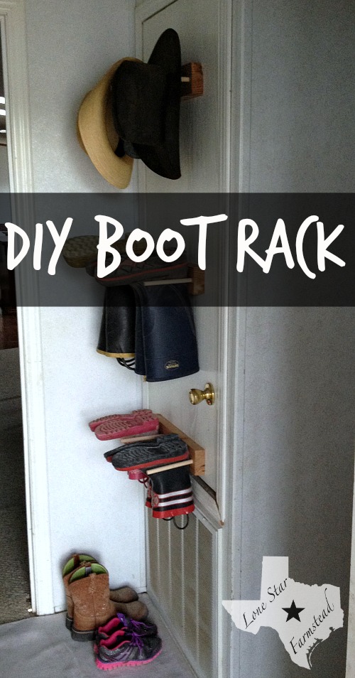 DIY Boot Rack