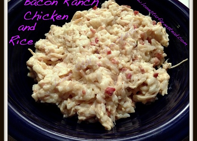 Bacon Ranch Chicken and Rice
